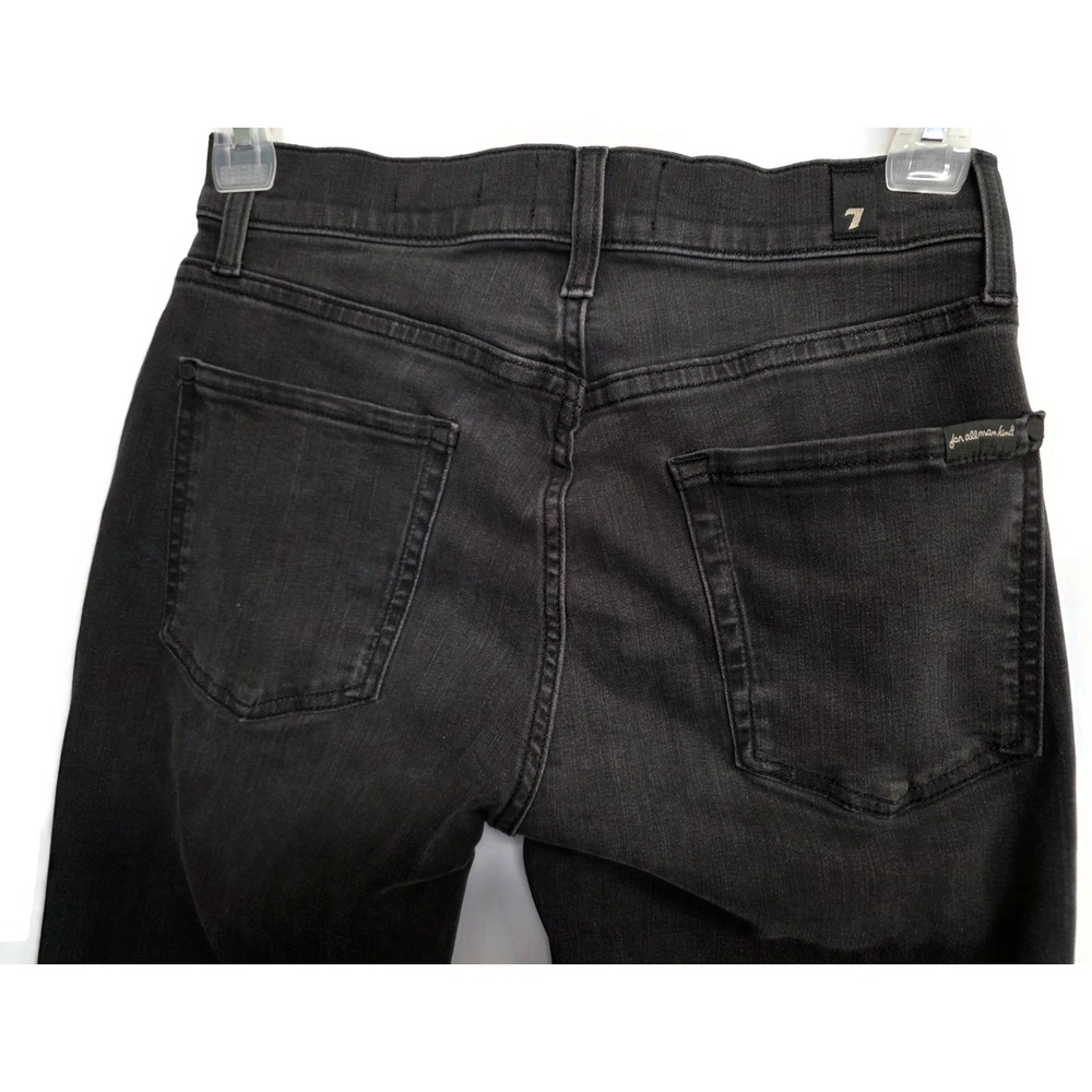 7 For All Mankind Slimmy Luxe Performance Plus Mens Black Slim Jeans 29x32